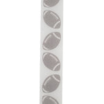 Load image into Gallery viewer, Footballs Tossed Satin Cooler Ribbon –- Brown Color -- 1⅜" x 25 Yards