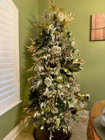 Load image into Gallery viewer, Green Lime Color - Poinsettia Velvet Stem - Artificial Flower Christmas Decoration --- 18” Bloom / 21.5” Length --- 2 per Bag --- by Vickerman®