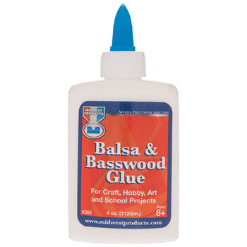 Balsa & Basswood Glue (4 fl oz) by Midwest Products