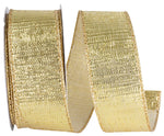 Load image into Gallery viewer, Outdoor Ribbon -- Gold Color -- Metallic Reflection Value Wire Edge -- Various Sizes