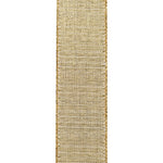 Load image into Gallery viewer, Outdoor Ribbon -- Gold Color -- Metallic Reflection Value Wire Edge -- Various Sizes