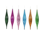 Load image into Gallery viewer, 13" -- Rain Drop Mercury Finish Christmas Ornaments — Various Colors — 2 Pack by Vickerman®
