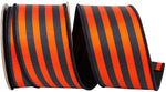 Load image into Gallery viewer, Stripe Vertical Twill Deluxe Dupioni Backed Wired Edge Ribbon -- Various Sizes