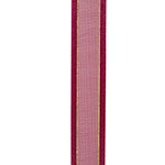 Load image into Gallery viewer, Corsage Ribbons --- 5/8 inch x 25 yards --- Sheer Satin Edge Metallic Ribbon -- Burgundy Color