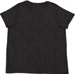 Load image into Gallery viewer, Ladies Curvy - Crew Neck -- Fine Jersey T-shirt -- Black Leopard Color