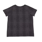 Load image into Gallery viewer, Ladies Curvy - Crew Neck -- Fine Jersey T-shirt -- Black Reptile Color