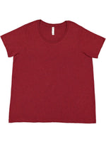 Load image into Gallery viewer, Ladies Curvy - Crew Neck -- Fine Jersey T-shirt -- Cardinal Color
