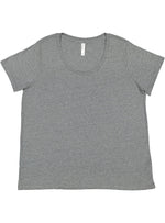 Load image into Gallery viewer, Ladies Curvy - Crew Neck -- Fine Jersey T-shirt -- Granite Heather Color
