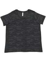 Load image into Gallery viewer, Ladies Curvy - Crew Neck -- Fine Jersey T-shirt -- Storm Camo Color