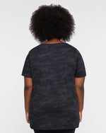 Load image into Gallery viewer, Ladies Curvy - Crew Neck -- Fine Jersey T-shirt -- Storm Camo Color