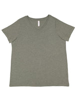 Load image into Gallery viewer, Ladies Curvy (V-Neck) -- Fine Jersey T-shirt -- Bamboo Color