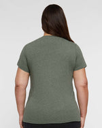 Load image into Gallery viewer, Ladies Curvy (V-Neck) -- Fine Jersey T-shirt -- Bamboo Color