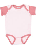 Load image into Gallery viewer, Short Sleeve -- Baby Bodysuit -- 100% Cotton -- Light Pink / Mauvelous