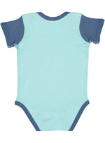 Load image into Gallery viewer, Short Sleeve -- Baby Bodysuit -- 100% Cotton -- Chill / Indigo