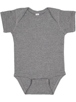 Load image into Gallery viewer, Short Sleeve -- Baby Bodysuit -- 100% Cotton -- Granite Heather