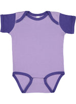 Load image into Gallery viewer, Short Sleeve -- Baby Bodysuit -- 100% Cotton -- Lavender / Purple
