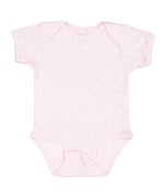 Load image into Gallery viewer, Short Sleeve -- Baby Bodysuit -- 100% Cotton -- Light Pink with Dots