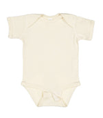 Load image into Gallery viewer, Short Sleeve -- Baby Bodysuit -- 100% Cotton -- Natural