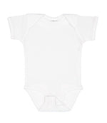Load image into Gallery viewer, Short Sleeve -- Baby Bodysuit -- 100% Cotton -- White