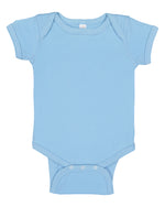 Load image into Gallery viewer, Short Sleeve -- Baby Bodysuit -- 100% Cotton -- Light Blue