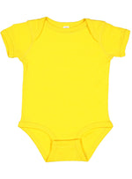 Load image into Gallery viewer, Short Sleeve -- Baby Bodysuit -- 100% Cotton -- Yellow