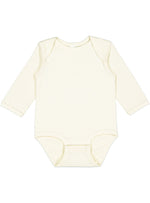 Load image into Gallery viewer, Baby Long Sleeve Jersey Bodysuit - 100% Cotton -- Natural