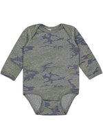 Load image into Gallery viewer, Baby Long Sleeve Jersey Bodysuit - 100% Cotton -- Vintage Camo