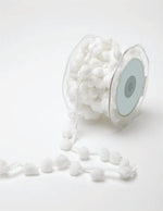 Load image into Gallery viewer, Large Pom Pom String Ribbon, 10 yards Roll -- Width: 1/2" (13mm), Various Colors