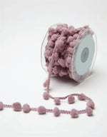 Load image into Gallery viewer, Large Pom Pom String Ribbon, 10 yards Roll -- Width: 1/2" (13mm), Various Colors