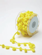 Load image into Gallery viewer, Large Pom Pom String Ribbon, 10 yards Roll -- Width: 1/2" (13mm), Various Colors
