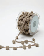 Load image into Gallery viewer, Large Pom Pom String Ribbon, 10 yards Roll -- Width: 1/2" (13mm), Various Colors