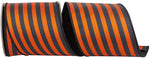 Load image into Gallery viewer, Stripe Vertical Twill Deluxe Dupioni Backed Wired Edge Ribbon -- Various Sizes