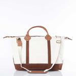 Load image into Gallery viewer, Weekender - Canvas & Leather Travel Bag -- Brown