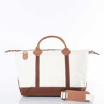 Load image into Gallery viewer, Weekender - Canvas & Leather Travel Bag -- Brown