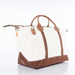 Load image into Gallery viewer, Weekender - Canvas & Leather Travel Bag -- Brown