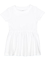Load image into Gallery viewer, Infant Cotton Fine Jersey Dress ---(Sizes: 6M - 24M) --- White