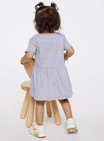 Load image into Gallery viewer, Infant Cotton Fine Jersey Dress ---(Sizes: 6M - 24M) --- Heather