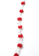Load image into Gallery viewer, Mini Pom Pom Trim with Metallic Fringe, 10 yards Roll -- Width: 3/8" (10mm), Various Colors