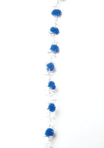 Load image into Gallery viewer, Mini Pom Pom Trim with Metallic Fringe, 10 yards Roll -- Width: 3/8" (10mm), Various Colors