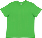 Load image into Gallery viewer, Apple Green color blank youth cotton fine jersey crew neck T-shirt shown from the front on a white background.