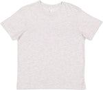 Load image into Gallery viewer, Ash blank youth cotton fine jersey crew neck T-shirt shown from the front on a white background.