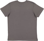 Load image into Gallery viewer, Charcoal blank youth cotton fine jersey crew neck T-shirt shown from the back on a white background.