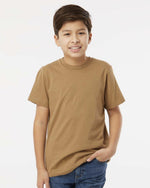Load image into Gallery viewer, Youth Cotton Fine Jersey T-Shirt -- Coyote Brown