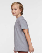 Load image into Gallery viewer, Youth Cotton Fine Jersey T-Shirt -- Heather