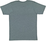 Load image into Gallery viewer, Ice Blackout color, blank youth cotton fine jersey crew neck T-shirt shown from the back on a white background.