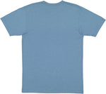 Load image into Gallery viewer, Vintage Indigo blank youth cotton fine jersey crew neck T-shirt shown from the back on a white background.