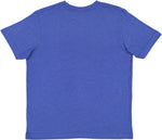Load image into Gallery viewer, Vintage Royal blank youth cotton fine jersey crew neck T-shirt shown from the back on a white background.