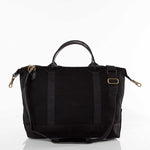 Load image into Gallery viewer, Weekender - Canvas & Leather Travel Bag -- Solid Black