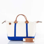 Load image into Gallery viewer, Weekender - Canvas & Leather Travel Bag -- Royal