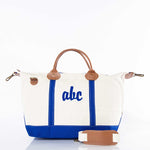 Load image into Gallery viewer, Weekender - Canvas & Leather Travel Bag -- Royal